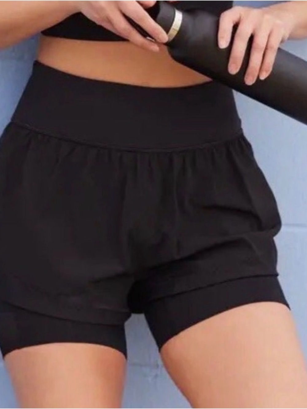 SPANX BLACK SZ XL NWT GET MOVING  ATHLETIC SHORTS